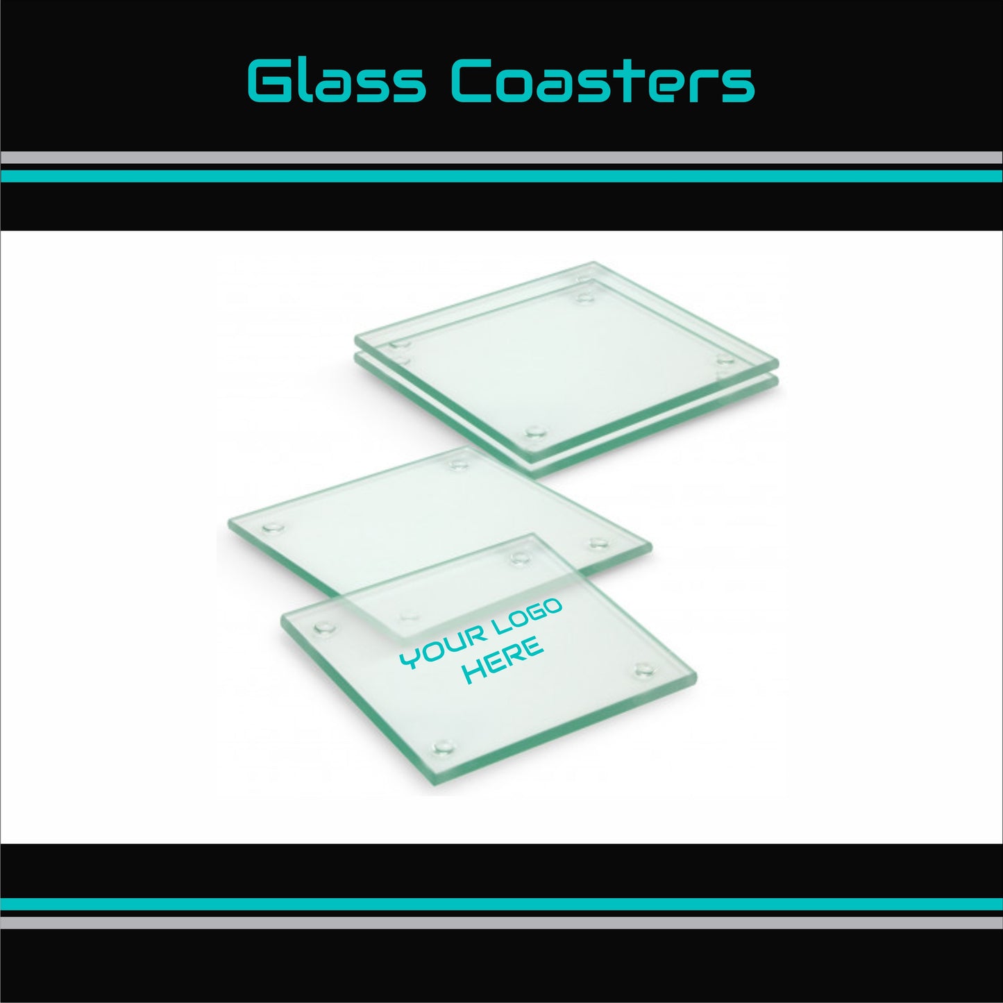Glass Coasters Set Of 4