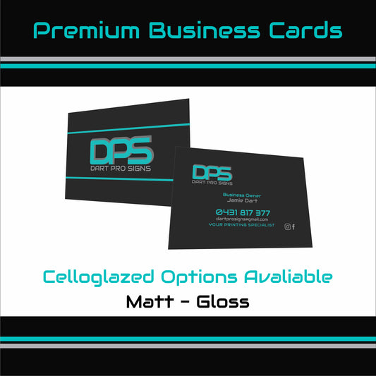 Premium Business Cards - Celloglazed