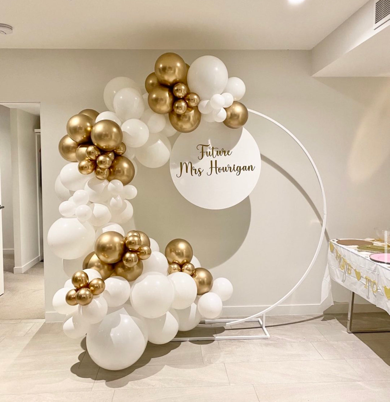 Acrylic Event Circles Gold Coast